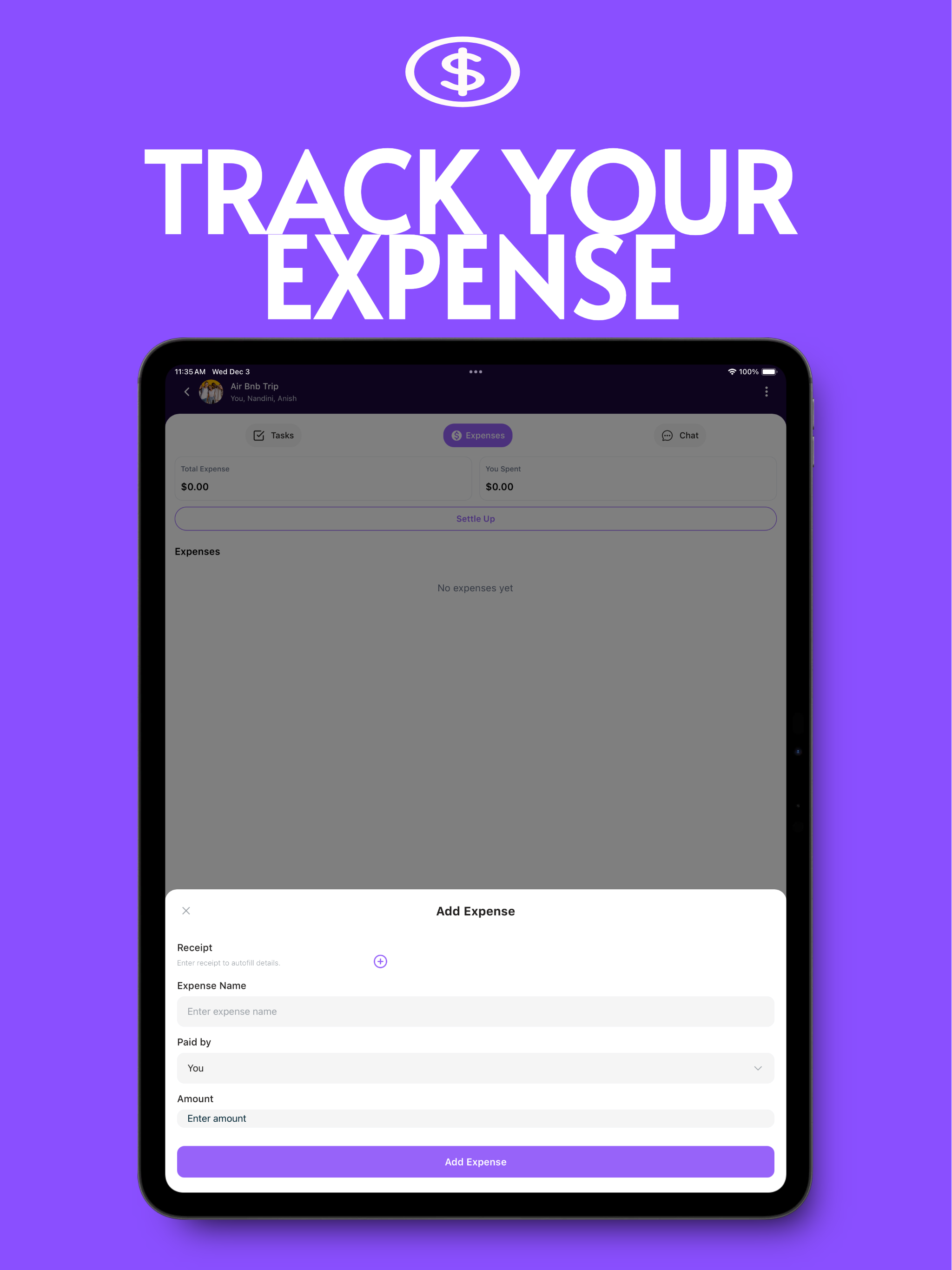 Group Expenses - SplitPatron
