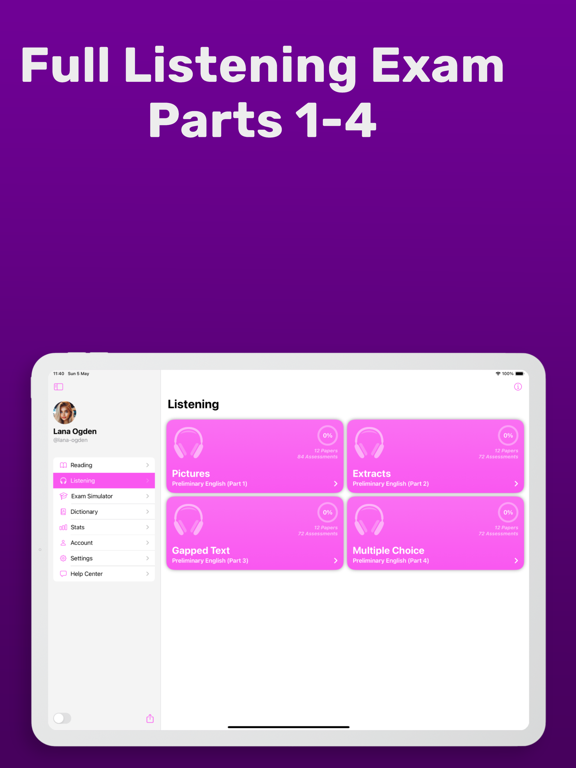 English B1 PET iPad screenshot 5 - Education app