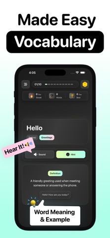 Talksy: Go Learn English Words iPhone screenshot