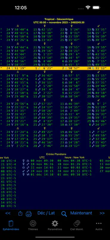iPhemeris Astrology Charts screenshot 3 of 10