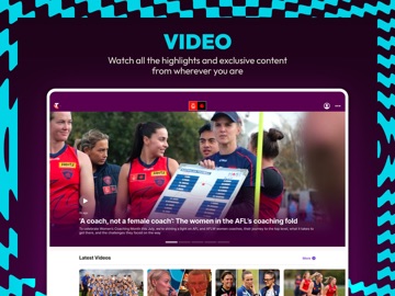 AFLW Official App iPad screenshot 3