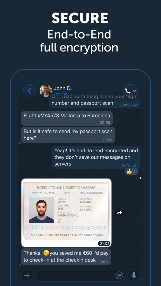 #2. Zangi Private Messenger (iOS) Por: Secret Phone, Inc
