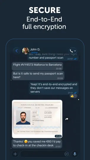 Capture d'écran de Zangi - Private Messenger sur iPhone 2