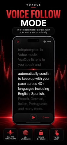 VoxCue - Teleprompter Screenshot 2 of 5