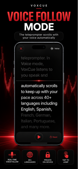 VoxCue - Teleprompter Screenshot 2 of 5