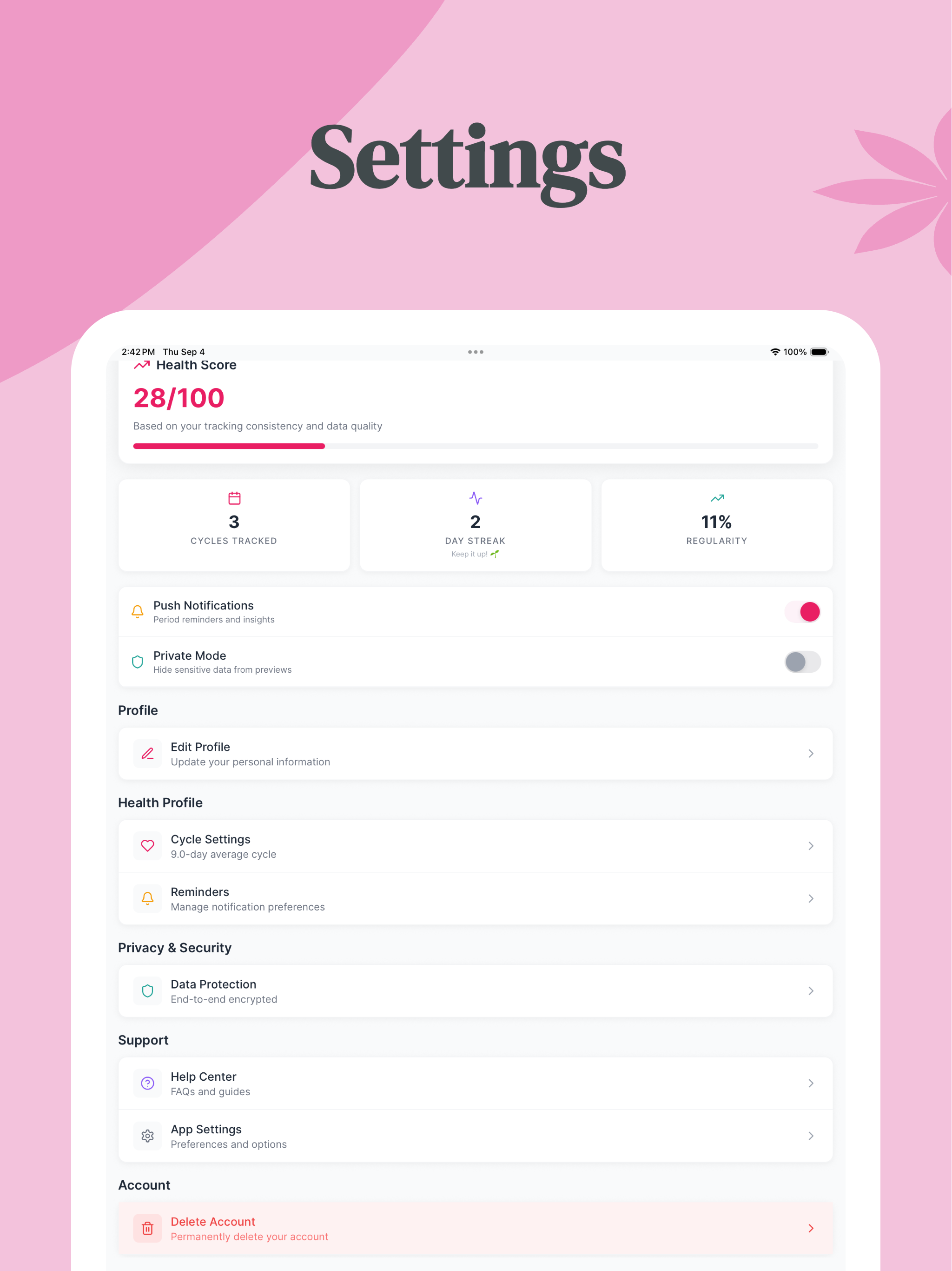 CycleBloom – Period Tracker screenshot 19