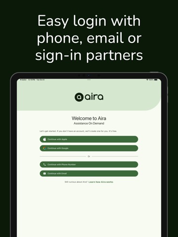 Aira ASL iPad screenshot