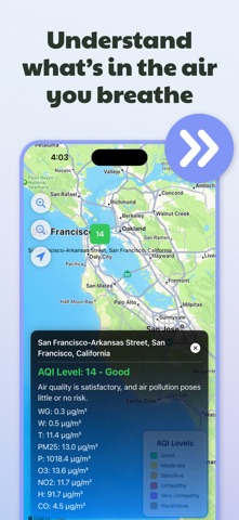 Air Quality Monitor: AQI App iPhone screenshot 6