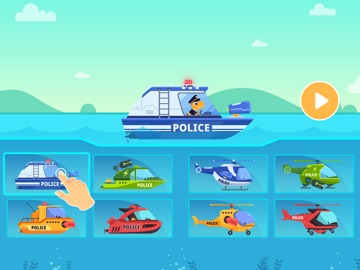 Dinosaur Police Games for kids iPad screenshot
