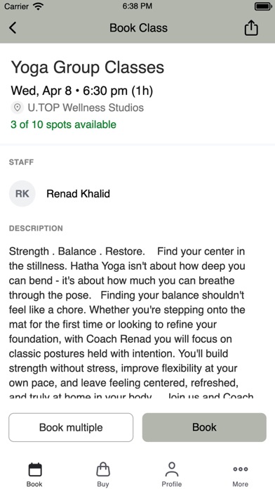 U.TOP Wellness Studios Screenshot 3 of 3