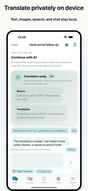 Offline AI Translator & Chat screenshot 1