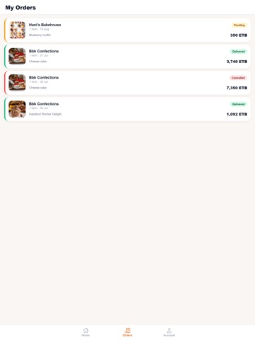 Addis Bakes iPad screenshot