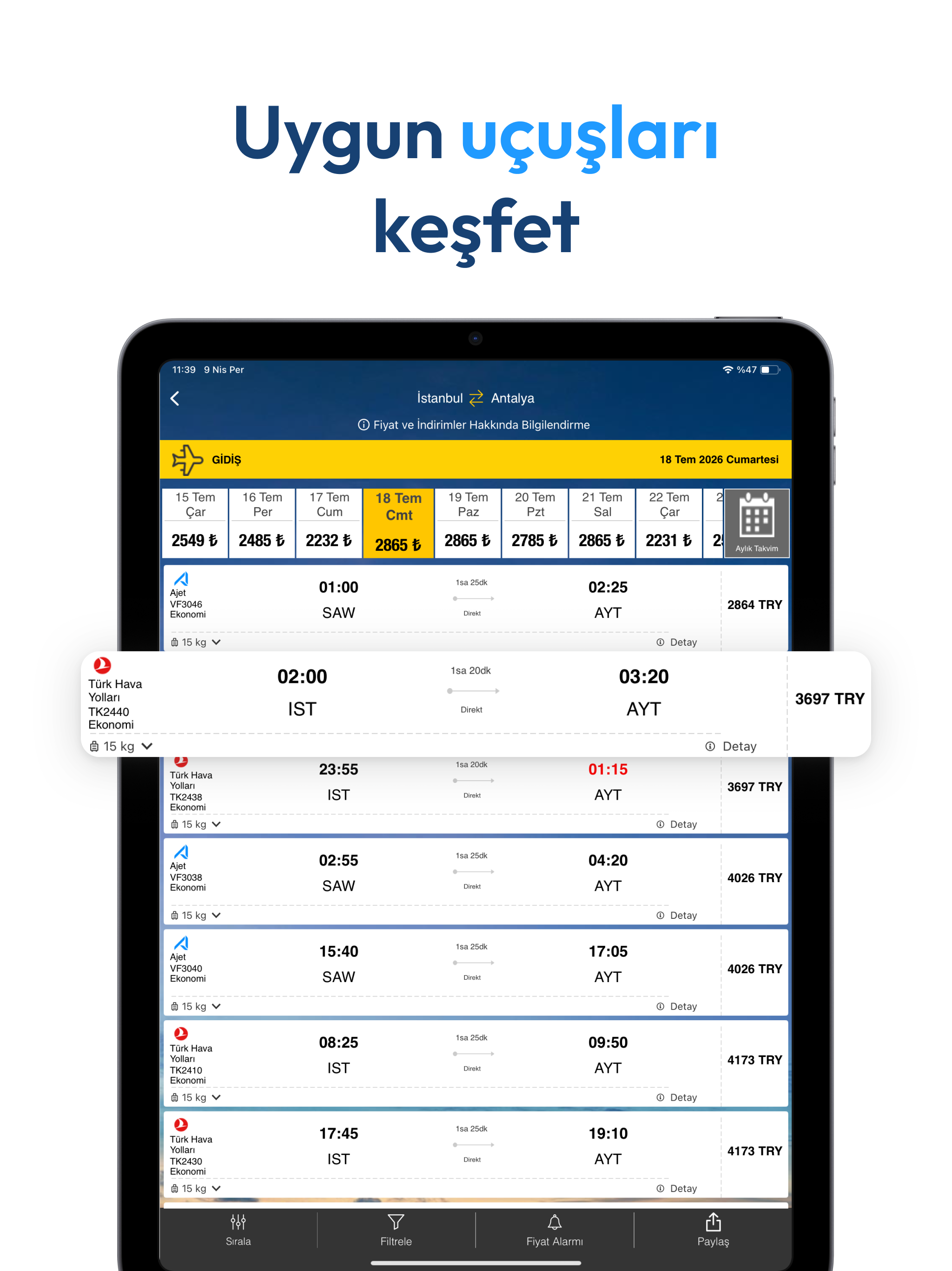 Ucuzabilet - Flight Tickets screenshot 10