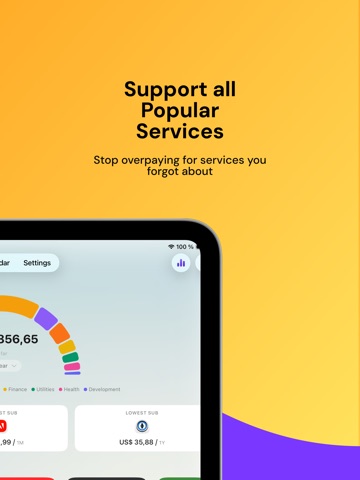 Subscription Tracker - Submind iPad screenshot
