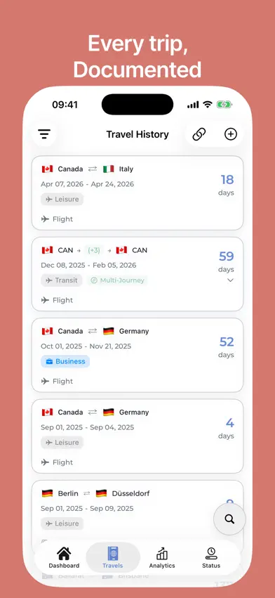 StayStat: Visa & Residency Log screenshot 4