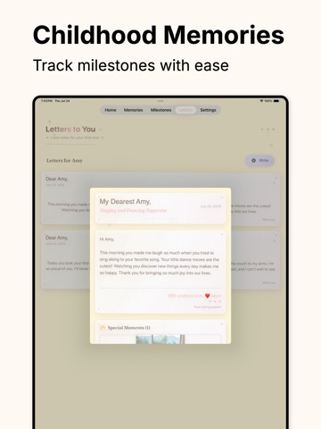 Baby Memory Book - Keepli iPad screenshot