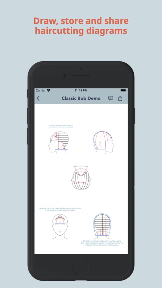 #2. Hairtechapp - Cutting Diagrams (iOS) 由: Oleksandr Prent