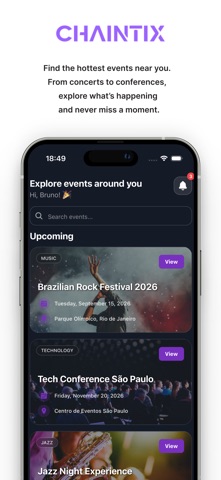 Chaintix - Event Tickets screenshot