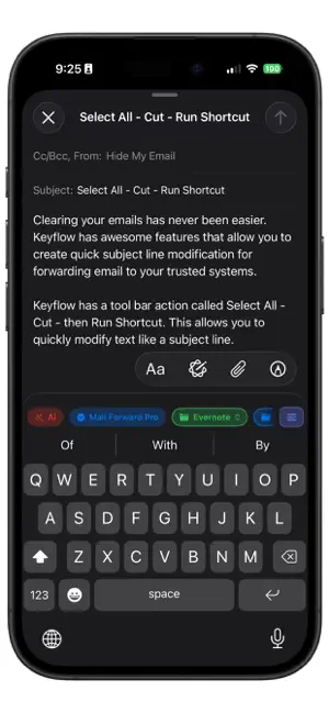 Keyflow Shortcuts screenshot 1
