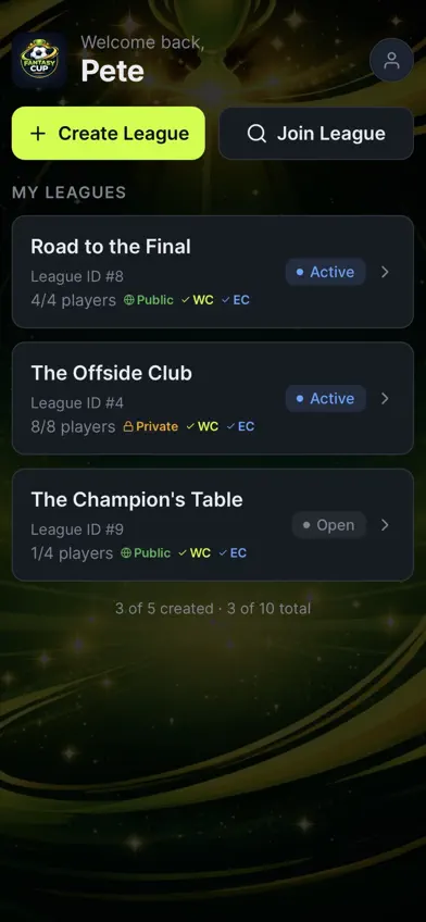 Fantasy Cup screenshot 1