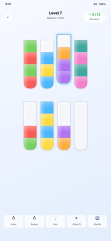 Hue Puzzelo: Color Sort Game Screenshot 2 of 5