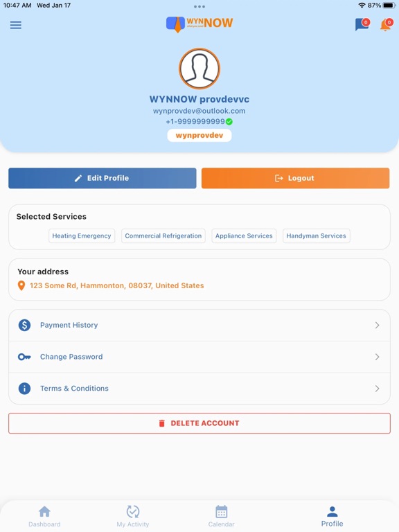 App screenshot