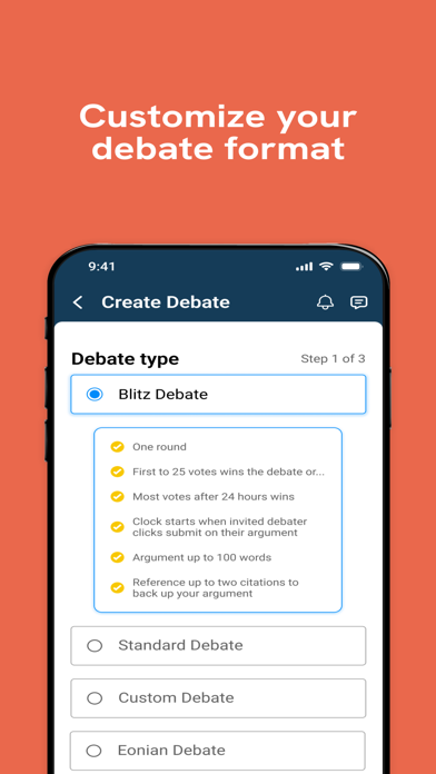 DebateBase iPhone screenshot 1 - Social Networking app