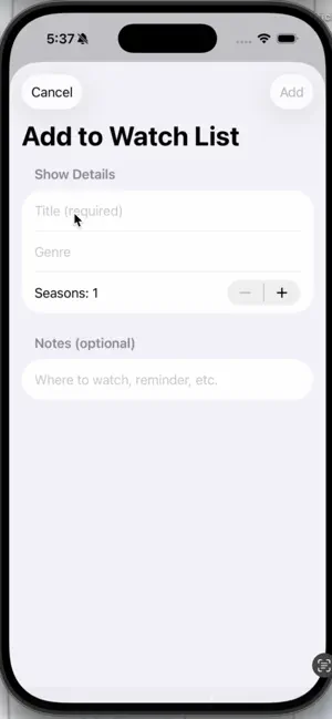 ShowTrackr screenshot 3