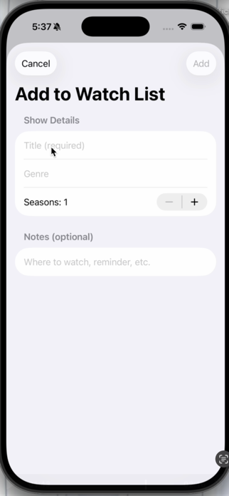 ShowTrackr Screenshot 3 of 3
