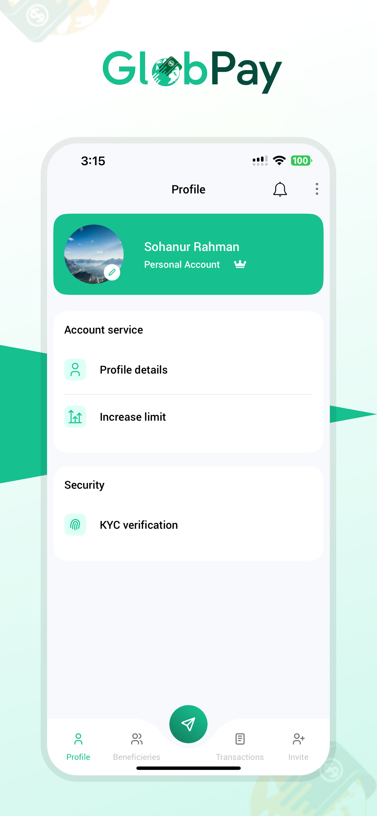 GlobPay screenshot 5