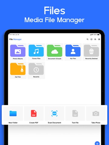 Files - Media File Manager iPad screenshot