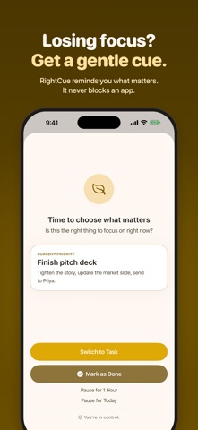 RightCue Screenshot 1