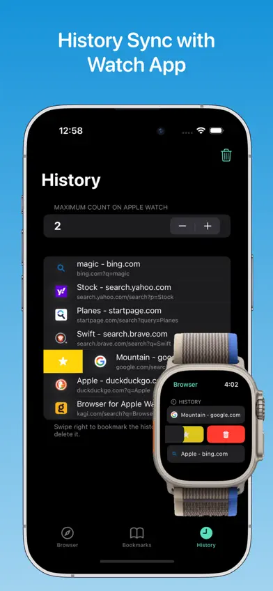 Browser for Watch screenshot 4