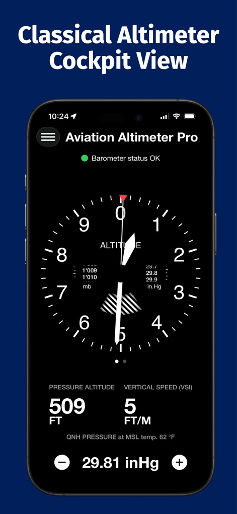 Aviation Altimeter Pro - Navigation App | MWM