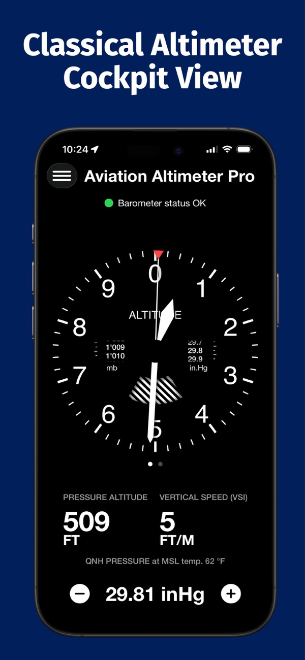 Aviation Altimeter Pro - Aviation Altimeter Pro可将iPhone