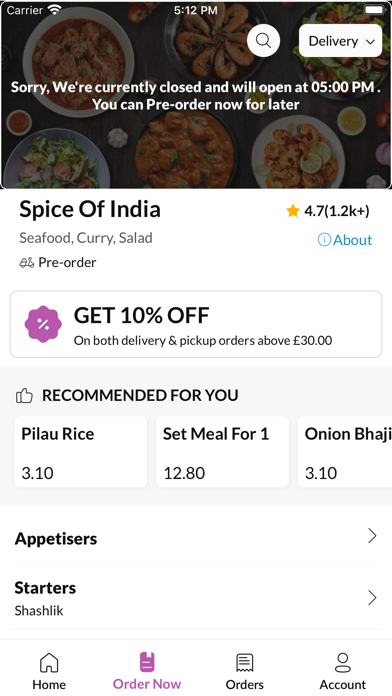 Spice Of India Sale. Screenshot