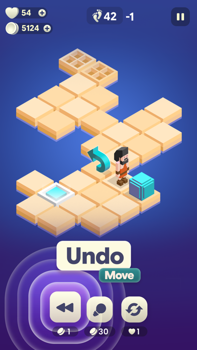 Blocky Heroes - Puzzle Quest iPhone screenshot