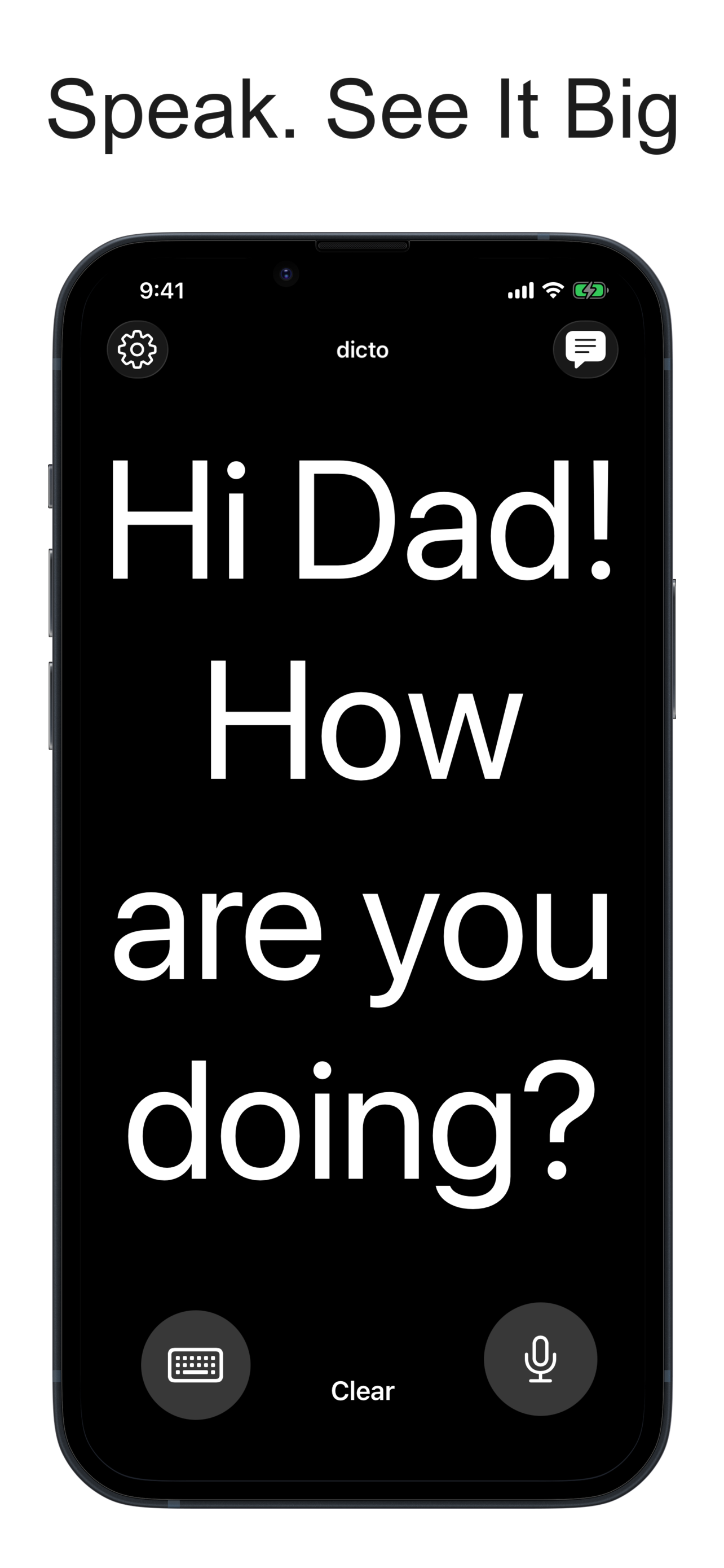 dicto: speech display