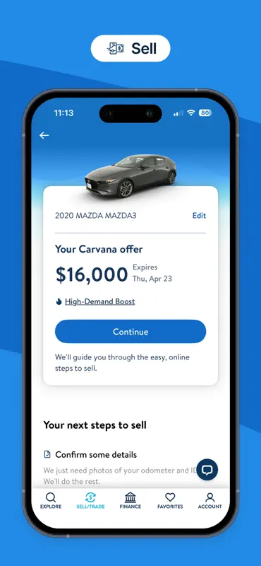 Carvana: Buy/Sell Used Cars screenshot 7 of 8