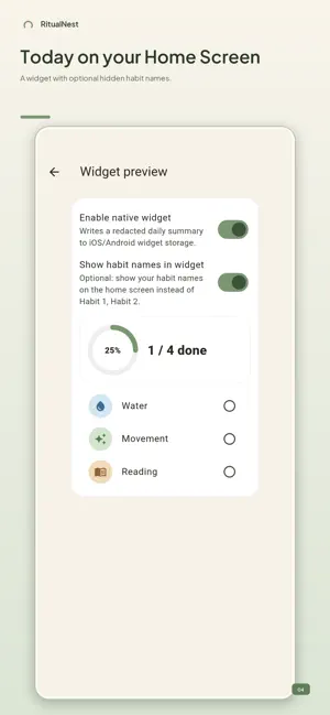 RitualNest Habit Tracker screenshot 4