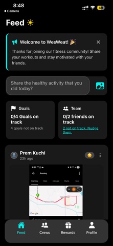 WeSweat: Longevity Habits screenshot
