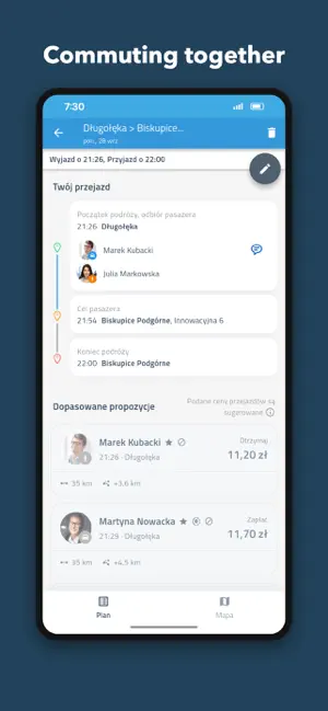 inOneCar: carpool to work screenshot 4