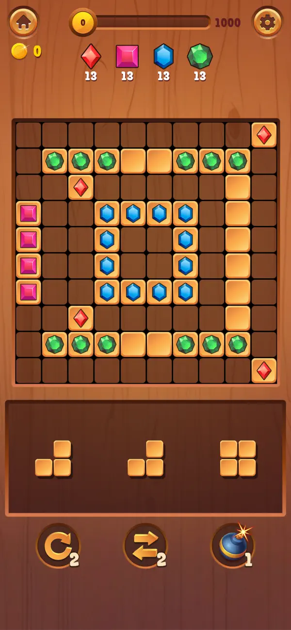 Screenshot #1 pour Wood Block Puzzle: train brain