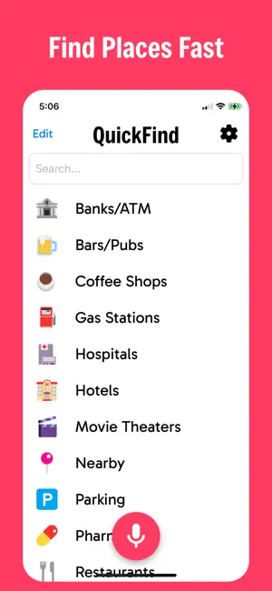 QuickFind: Nearby Places, Maps screenshot 1
