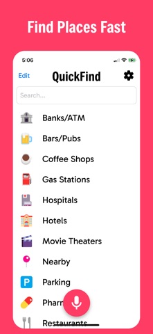 QuickFind: Nearby Places, Maps Screenshot 1 of 6