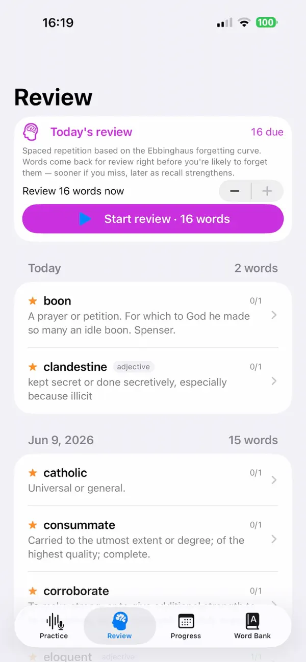Screenshot #3 pour GRE Words Quizzes