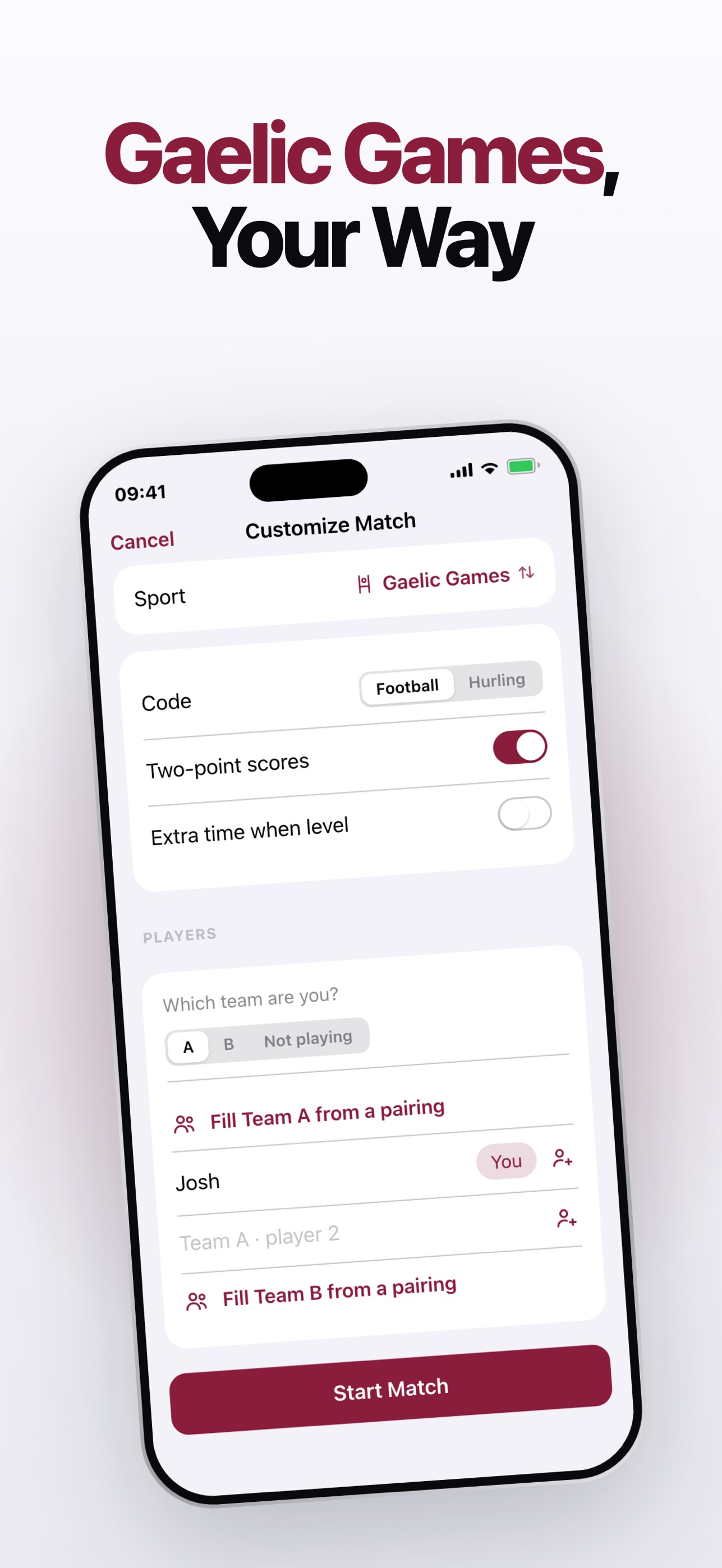 Screenshot 3 of Gaelic Games Score Tracker