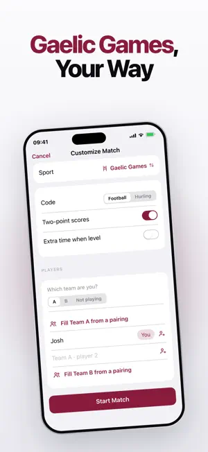 Gaelic Games Score Tracker screenshot 3