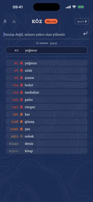 Köz | Kelime Tahmin Oyunu screenshot 3