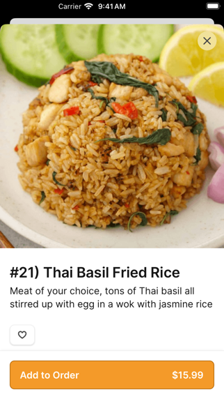 Thai Gourmet Kitchen iPhone screenshot 3 - Food & Drink app